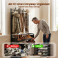 ✨🏠 3-in-1 Flurbank mit Schuhablage, Garderobenständer & Stauraum – 16 mm Metallrohr, 4/5 Ebenen für kleine Räume 🪑