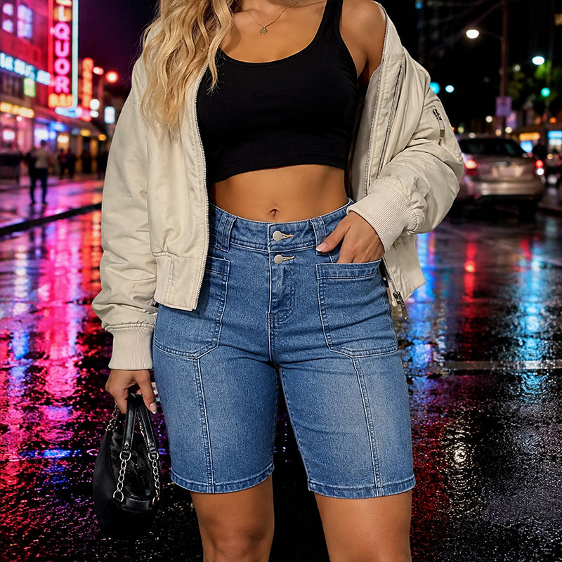 ✨👖Lässige Jeans-Bermudashorts für Damen