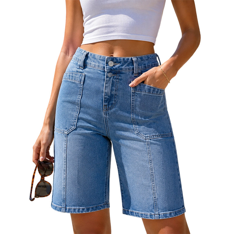 ✨👖Lässige Jeans-Bermudashorts für Damen