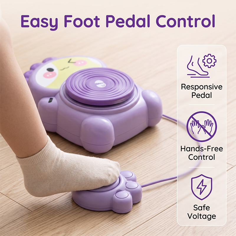 ⏳Zeitlich begrenztes Angebot⏳ 🏺 Kinder Elektrische Töpferscheibe DIY Set – Einfache Bedienung, kreatives Erlebnis & sicher – Perfekt zum Modellieren und Gestalten mit Ton 👧