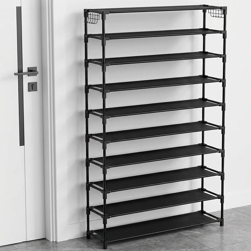 👟 50% RABATT! 🏠 Vertikaler 10-stöckiger Schuhständer – Platzsparend, große Kapazität & Seitenhaken – Ideal für Flur, Kleiderschrank & kleine Räume ✨