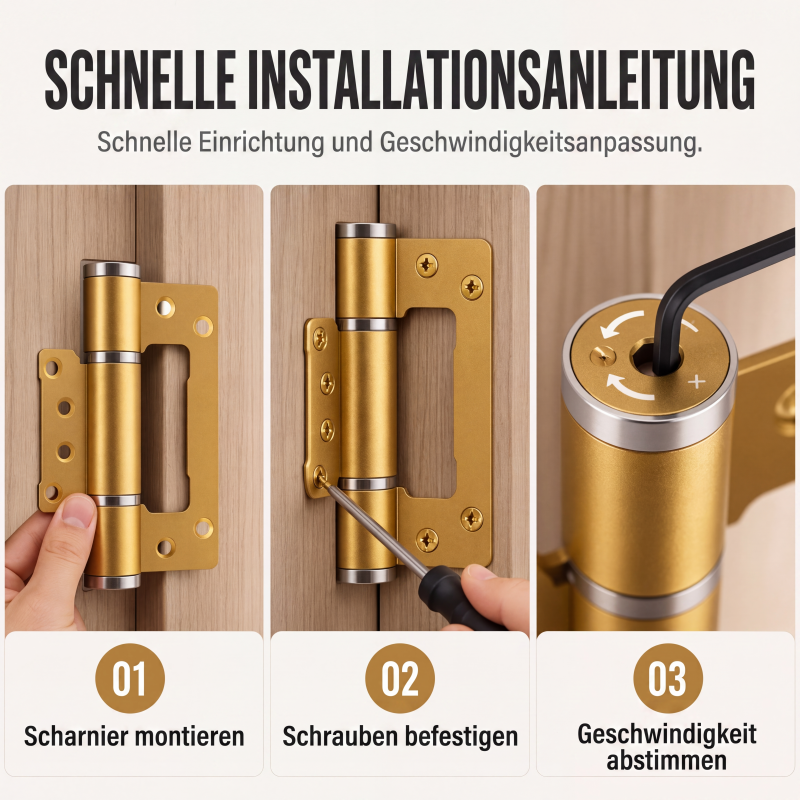 Hydraulische Verriegelungstürscharniere