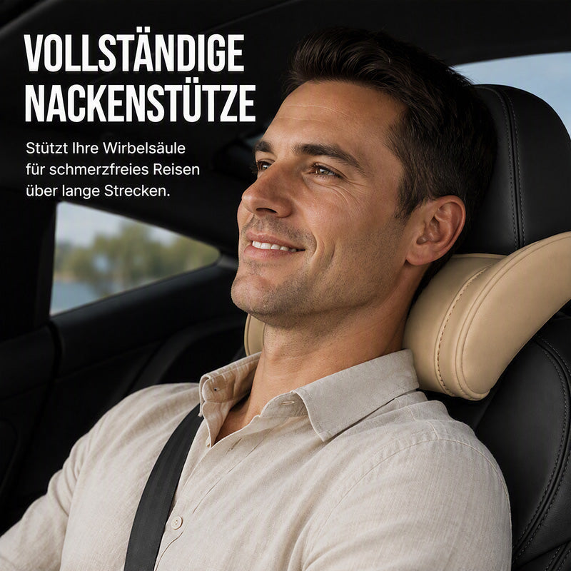 🚗💤 Müdigkeit am Steuer vorbeugen! Universelles Memory-Schaum Kopf- und Nackenstützkissen fürs Auto – ergonomische Unterstützung für entspanntes Fahren auf langen Strecken.