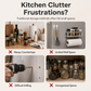 🧲Magnetischer Kühlschrank-Organizer aus Edelstahl – Hängendes Regal mit 2 Fächern für Gewürze, Dosen & Snacks