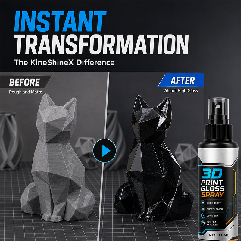 🖨️ ✨ 3D-Drucker Glanzspray – Schnelltrocknend, reduziert Schichtlinien & glänzend – Ideal für PLA, PETG & ABS – Perfekte Oberflächenveredelung 🎨