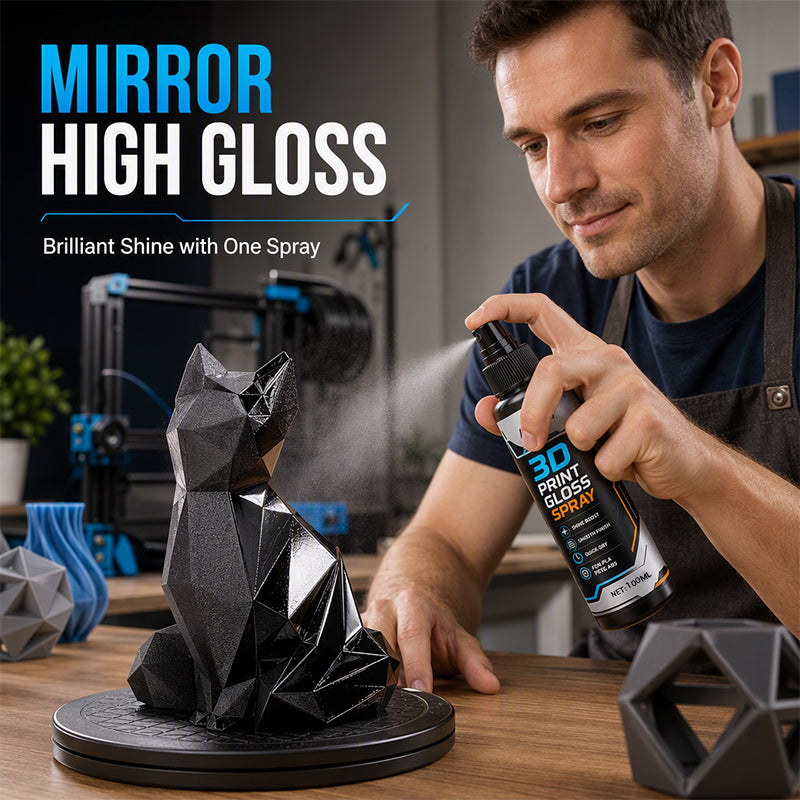 🖨️ ✨ 3D-Drucker Glanzspray – Schnelltrocknend, reduziert Schichtlinien & glänzend – Ideal für PLA, PETG & ABS – Perfekte Oberflächenveredelung 🎨