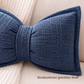 🎀 Chenille-Kissen Schleifenform | Weiches Dekokissen für Sofa & Bett – Flauschig & Gemütlich ✨