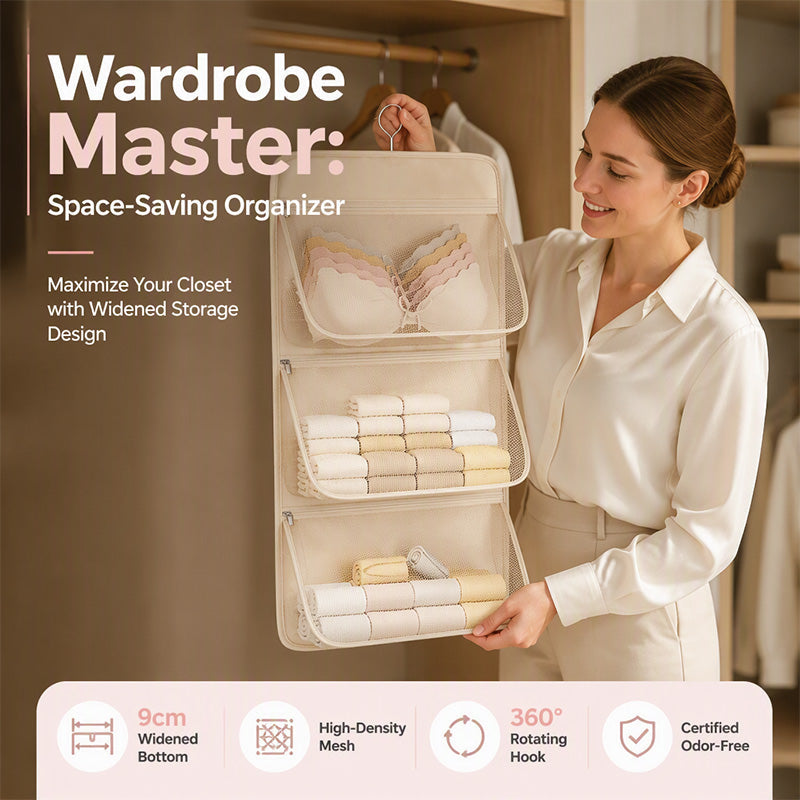 ⏰ 50% Rabatt sichern! 📦 Mehrlagiger Hänge-Organizer aus Mesh – stabil, leicht & sofort mehr Stauraum