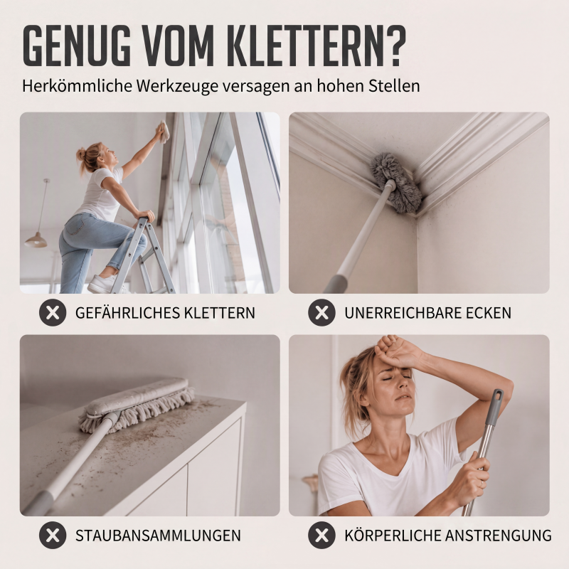 📢📢50% RABATT NU!! ⏰Dreieckiger Reinigungsmop mit ausziehbarer Stange