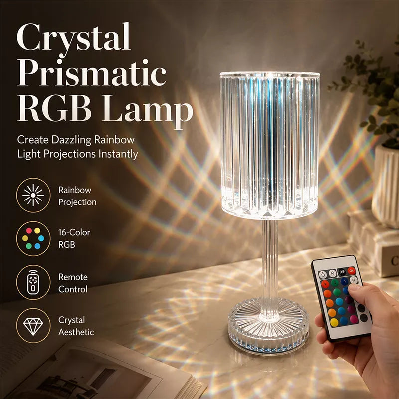 💡50 % RABATT⏰ Acryl‑Tischlampe in Kristallrosa, Touch‑Steuerung mit weichem Licht – elegante Dekoration für Schlaf‑ & Wohnzimmer✨