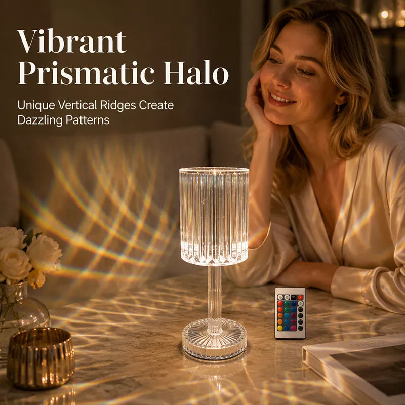 💡50 % RABATT⏰ Acryl‑Tischlampe in Kristallrosa, Touch‑Steuerung mit weichem Licht – elegante Dekoration für Schlaf‑ & Wohnzimmer✨