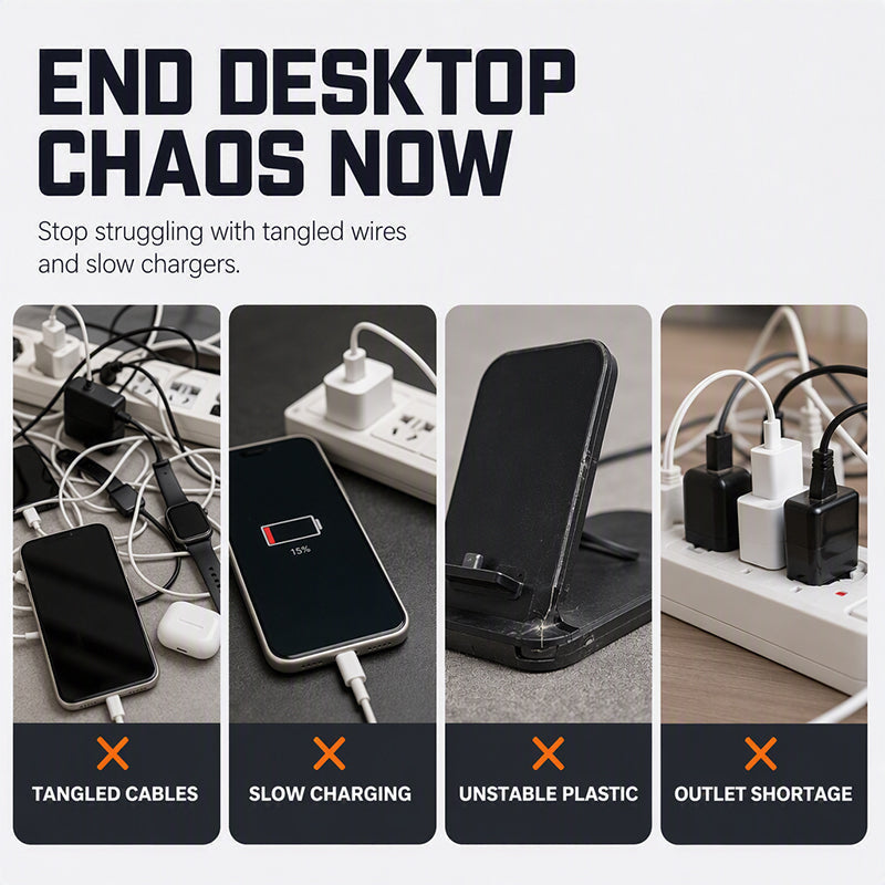 ⚡📱4-in-1 Magnetische Kabellose Ladestation