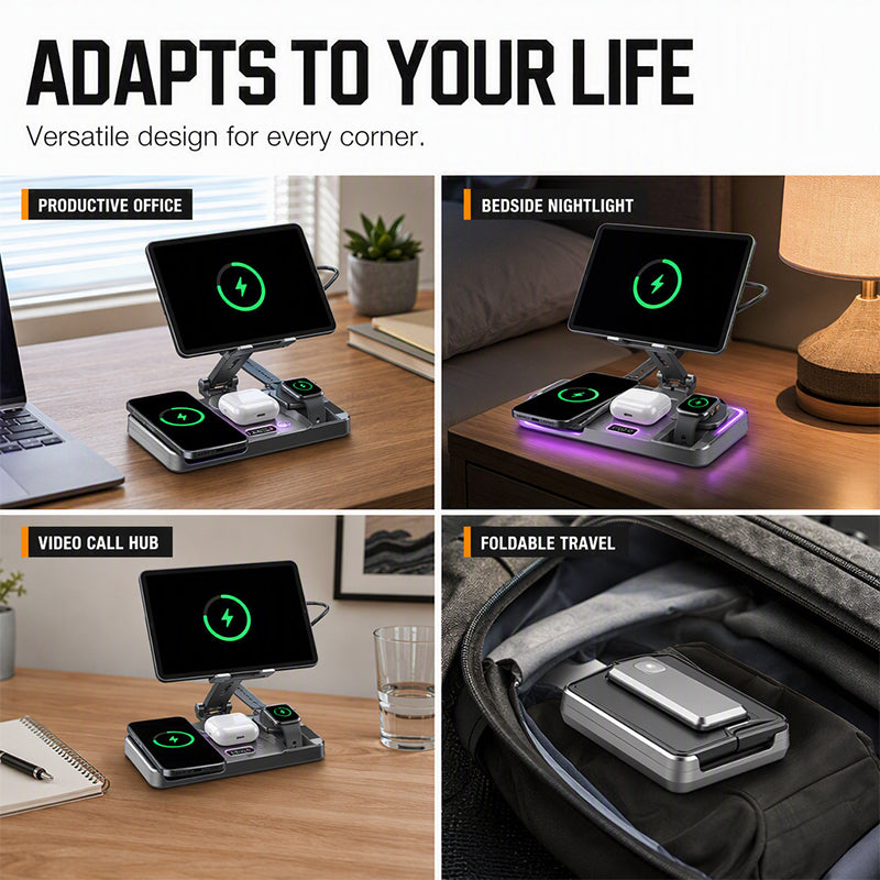 ⚡📱4-in-1 Magnetische Kabellose Ladestation
