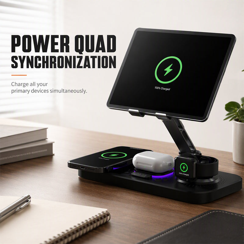 ⚡📱4-in-1 Magnetische Kabellose Ladestation
