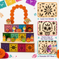 Día de los Muertos Holz-Ofrenda-Regal mit 3 Etagen