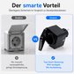 WLAN-Außensteckdose mit Stromzähler, IP54, kompatibel mit Alexa, Google Home & Matter, Fernsteuerung, Zeitplan, 2,4 GHz, 3680W