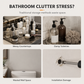 ⭐ Bestseller! Platzsparendes Regal für über der Toilette – ohne Bohren, rostfrei, belüftetes Gitterdesign.🚽✨