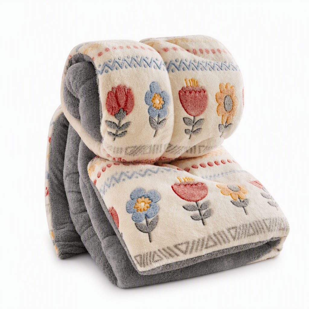 ✨【Limitiert – 50 % Rabatt】Verdickte beidseitige Lammfleece- und Milch-Samt-Winterdecke – Warme Bettdecke für Herbst und Winter💋