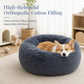 Round Cozy Plush Pet Nest