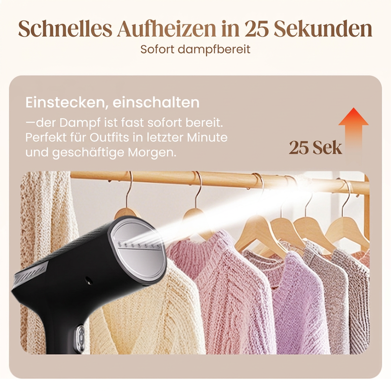 ⏳Zeitlich begrenztes Angebot⏳ Handdampfglätter für Kleidung mit 300-ml-Wassertank