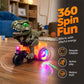 📢📢 JETZT 50 % RABATT!! ⏰Elektrisches Dinosaurier-Dreirad für Kleinkinder – mit 360°-Stunt, Licht & Musik