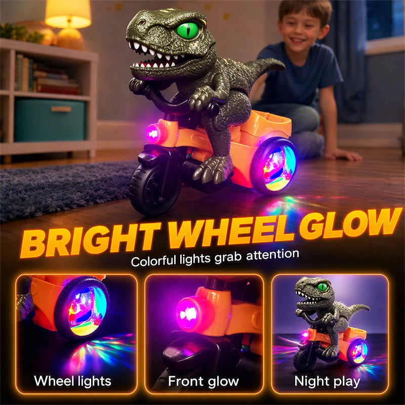 📢📢 JETZT 50 % RABATT!! ⏰Elektrisches Dinosaurier-Dreirad für Kleinkinder – mit 360°-Stunt, Licht & Musik