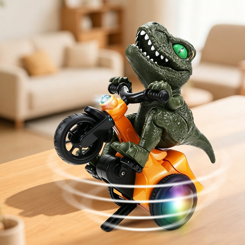 📢📢 JETZT 50 % RABATT!! ⏰Elektrisches Dinosaurier-Dreirad für Kleinkinder – mit 360°-Stunt, Licht & Musik
