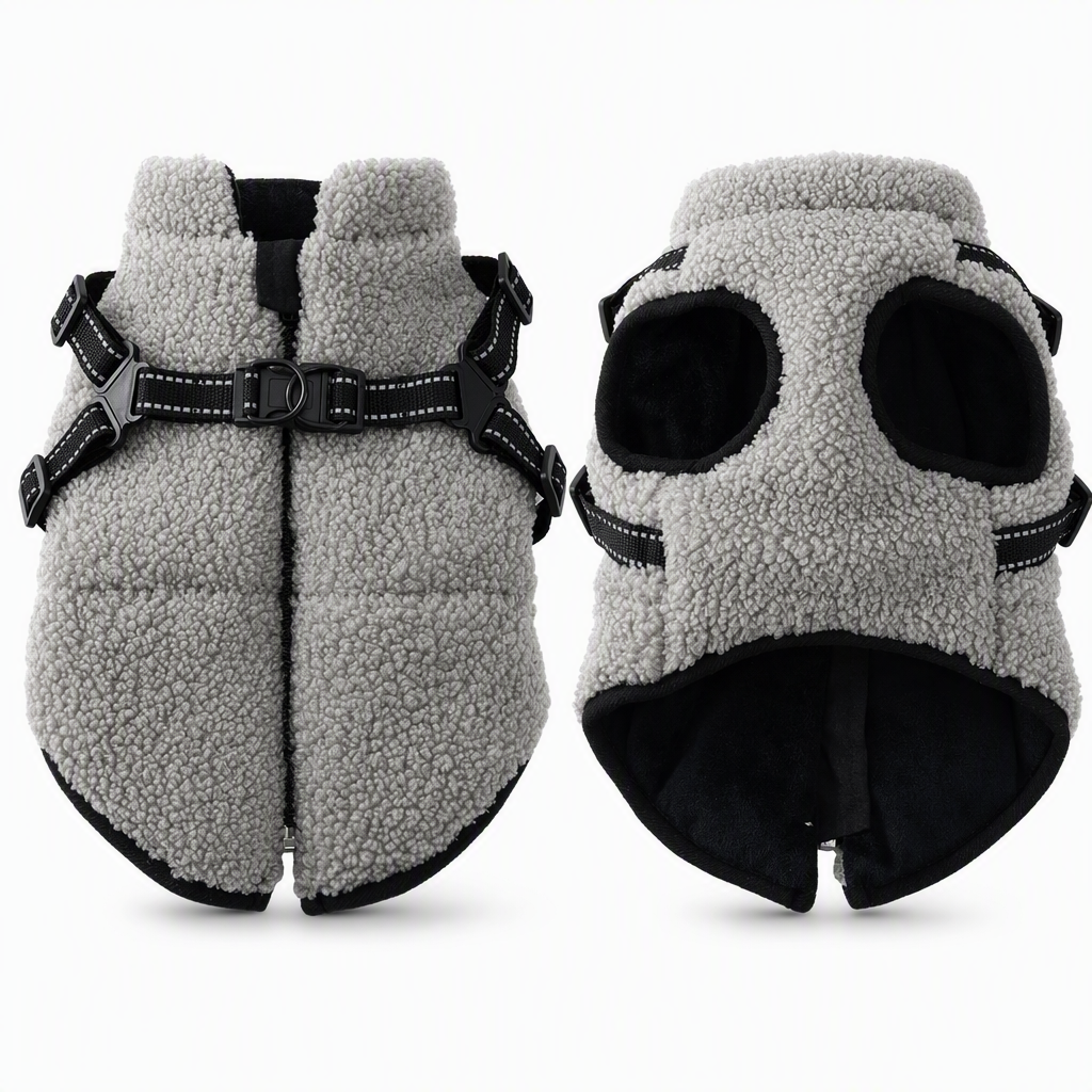 🐕50% RABATT🌙Warme Fleece-Hundeweste, sichere Sichtbarkeit bei Spaziergängen nachts🦮