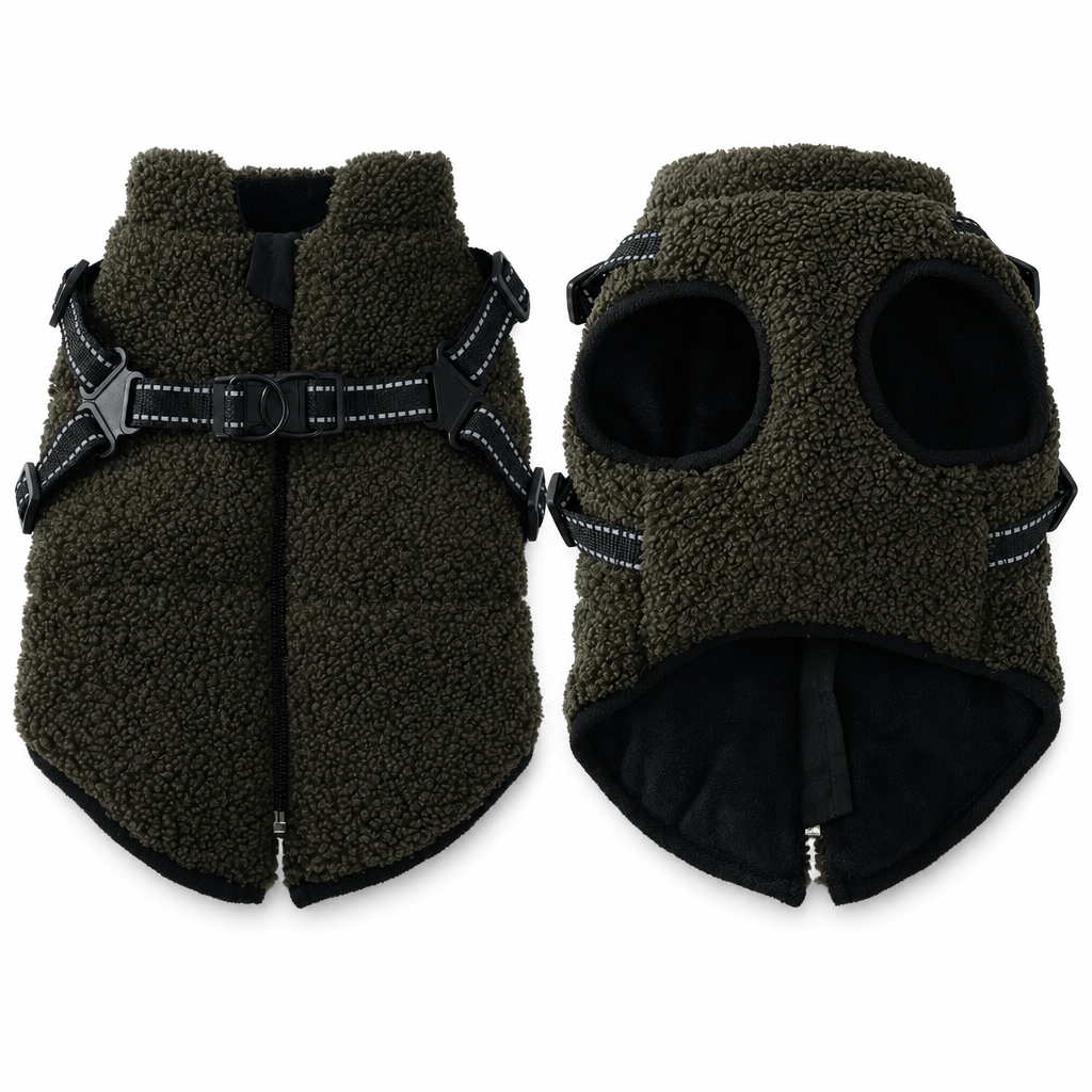🐕50% RABATT🌙Warme Fleece-Hundeweste, sichere Sichtbarkeit bei Spaziergängen nachts🦮
