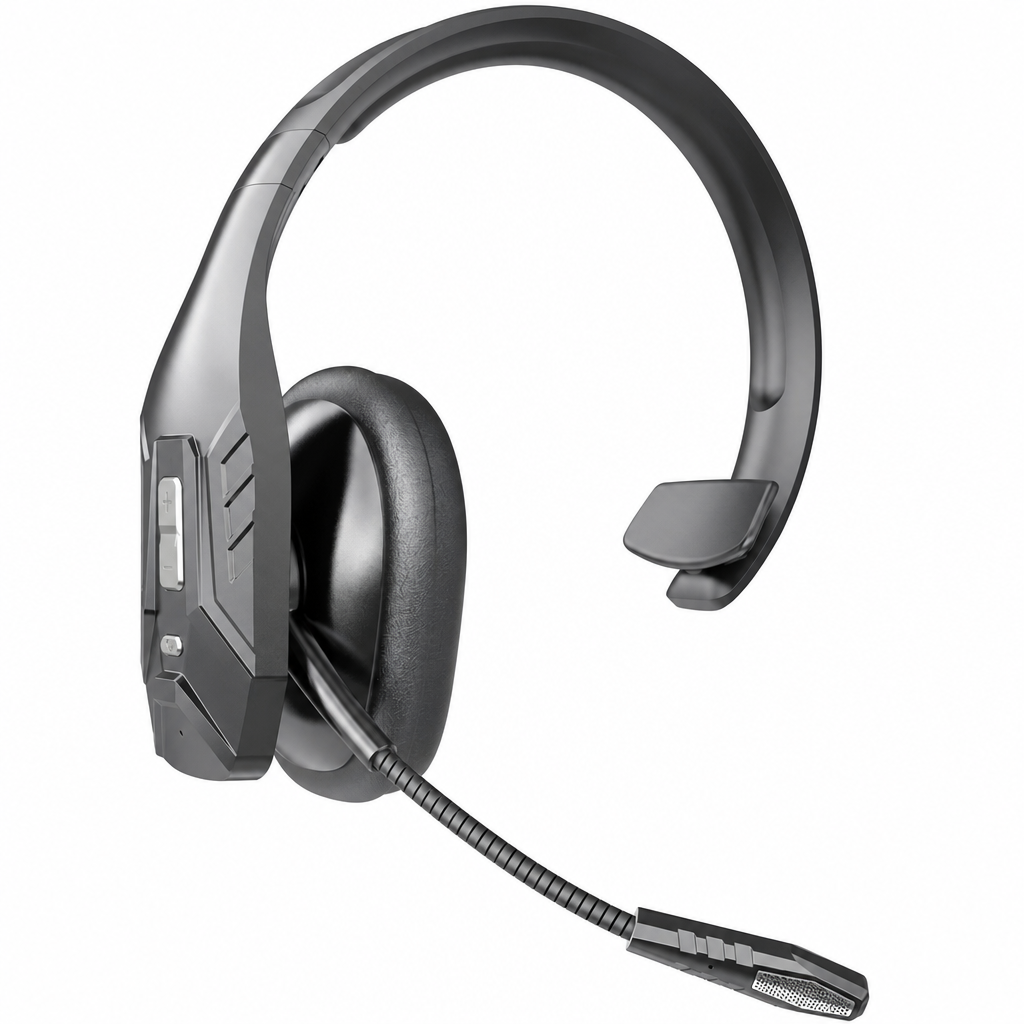 Drahtloses Bluetooth-Headset für Callcenter mit ENC-Umgebungsgeräuschunterdrückung und automatischer Kopplung für Kundenservice und Lkw-Fahrer