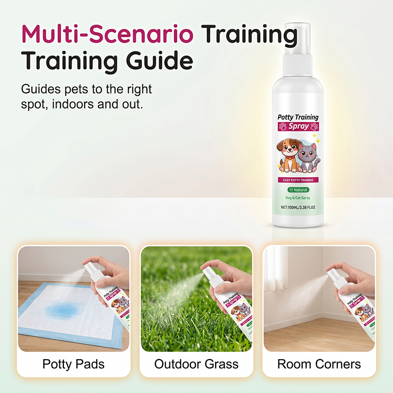 🌿🐕 Natürliches Töpfchentraining-Spray für Hunde & Katzen – Mit Pheromon-Lockstoffen zur Stubenreinheit