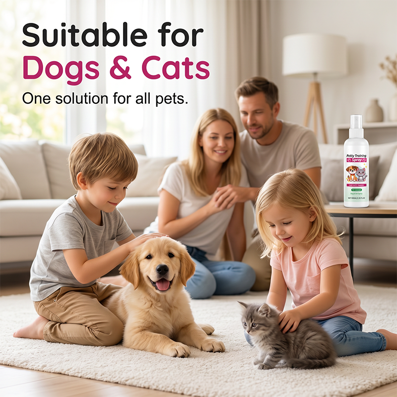🌿🐕 Natürliches Töpfchentraining-Spray für Hunde & Katzen – Mit Pheromon-Lockstoffen zur Stubenreinheit