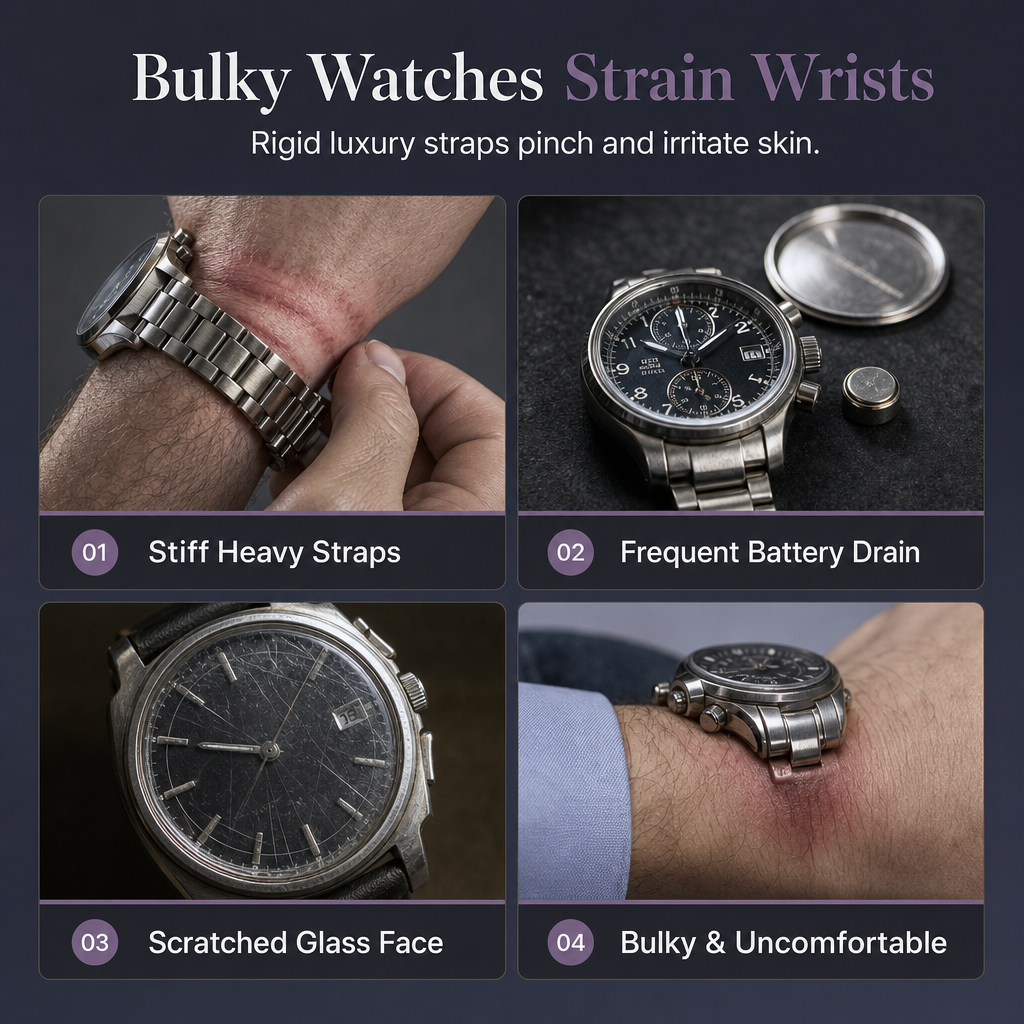 🕰️ Herren Tonneau Quarz-Chronograph mit skelettiertem Zifferblatt, Mondphase, Kalender & Silikonarmband