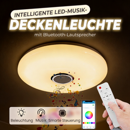Intelligente LED-Musik-Deckenleuchte mit Bluetooth-Lautsprecher