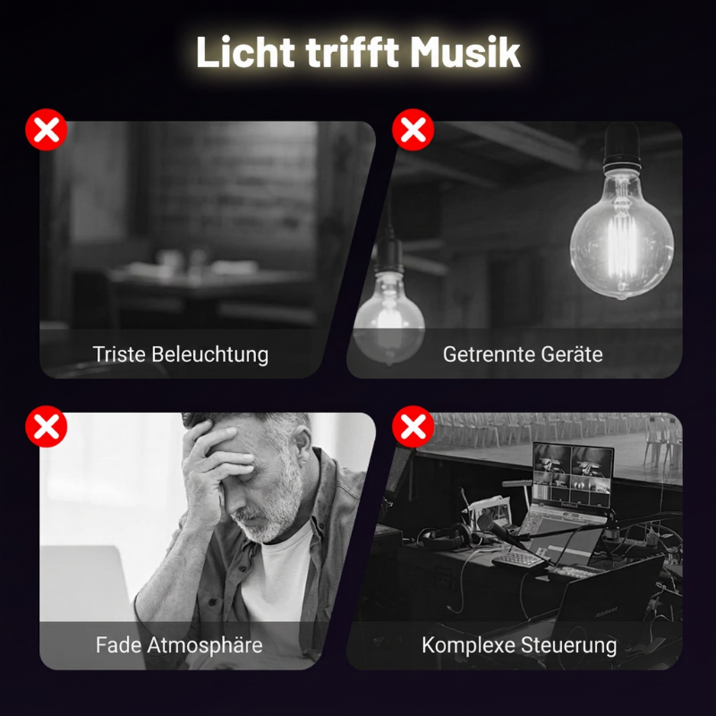 Intelligente LED-Musik-Deckenleuchte mit Bluetooth-Lautsprecher