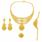 ⏳Limited-time 50% off⏰24K Gold Plated Bridal Jewelry Set | Dubai Indian Style | Necklace Bracelet Ring & Earrings Set for Women💛💍📿