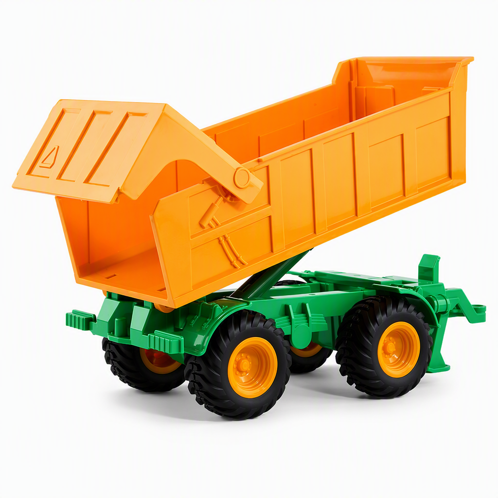 Großes Kinder-Spielzeugset: Farmtraktor mit Anhänger und Zubehör, reibungsbetrieben und ferngesteuertes Baufahrzeug für Jungen