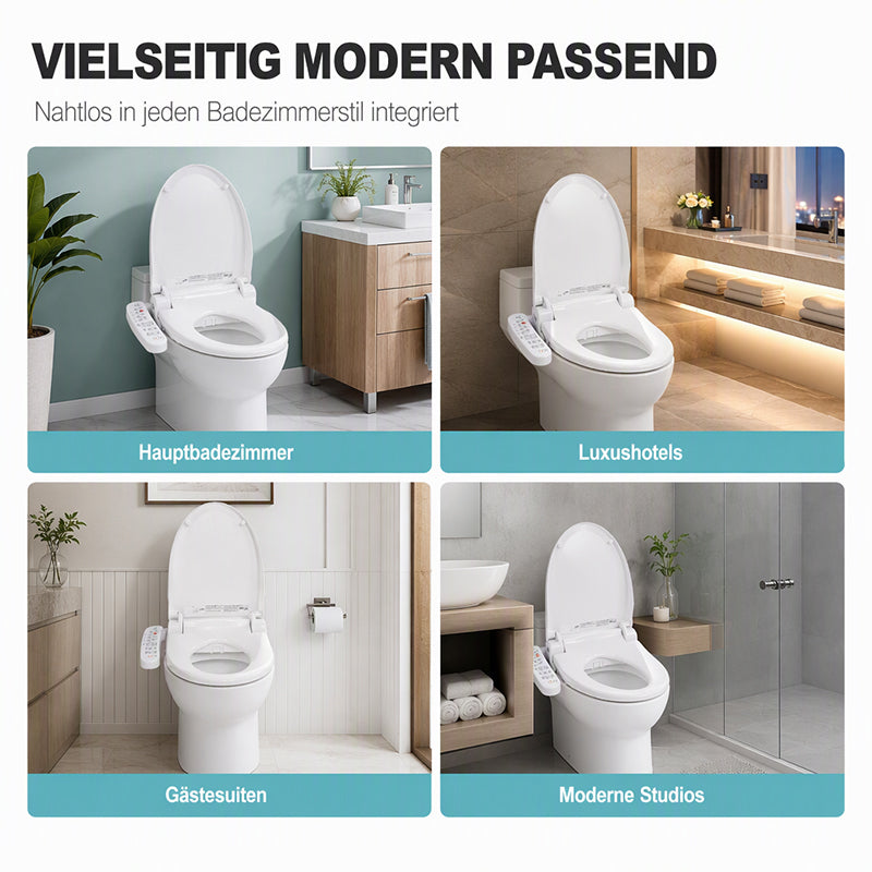 Intelligenter Toiletten-Sitz mit Sofort-Heizung