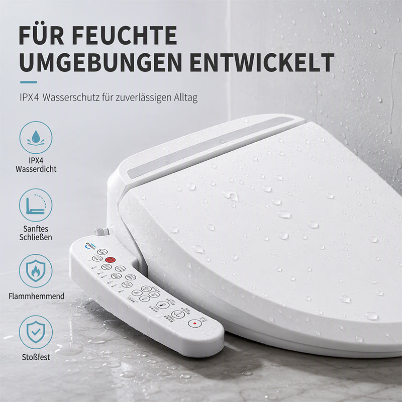 Intelligenter Toiletten-Sitz mit Sofort-Heizung