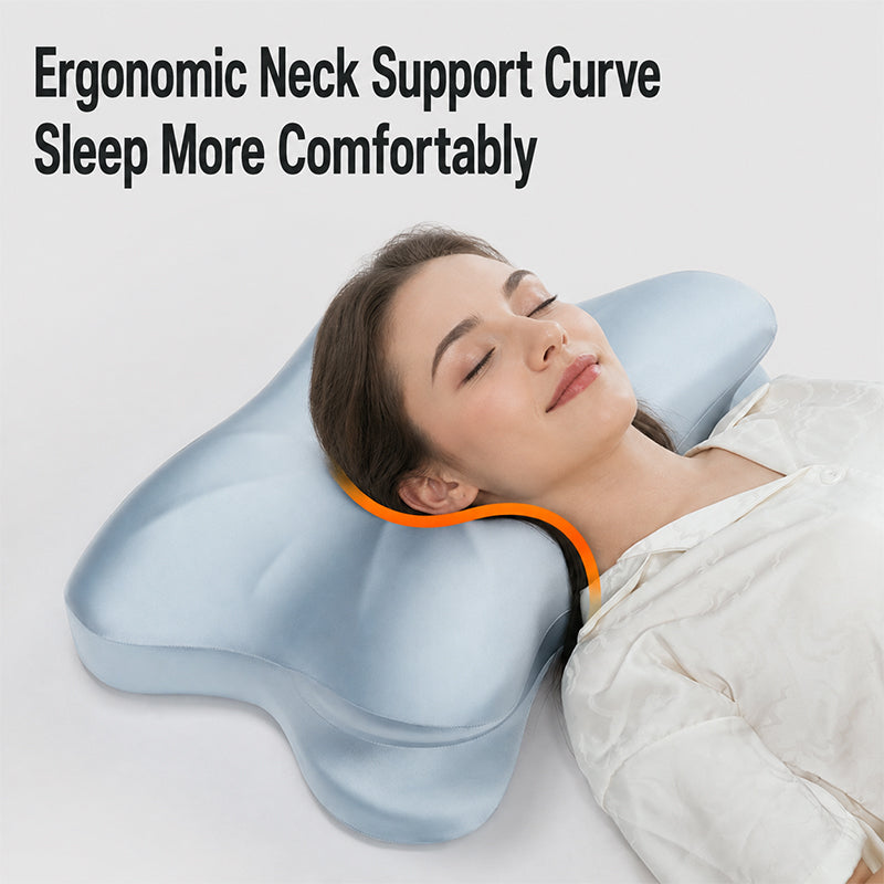 Ergonomisches Memory-Foam-Kissen mit langsamer Rückstellwirkung, Nackenstützkissen