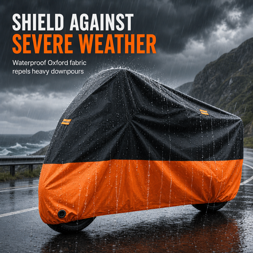 🏍️ 50 % Rabatt ! Wasserdichte Motorradabdeckung – Sicherer Schutz vor Wind & Wetter! 🛡️ Schlossösen gegen Diebstahl, sturmfest & reflektierend ⚡