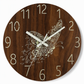 🔥 Zeitlich begrenztes Angebot 🕰️ 12 Zoll geräuschlose hölzerne Wanduhr – mit leuchtender Anzeige und MDF-Holzoptik ✨