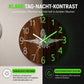 🔥 Zeitlich begrenztes Angebot 🕰️ 12 Zoll geräuschlose hölzerne Wanduhr – mit leuchtender Anzeige und MDF-Holzoptik ✨