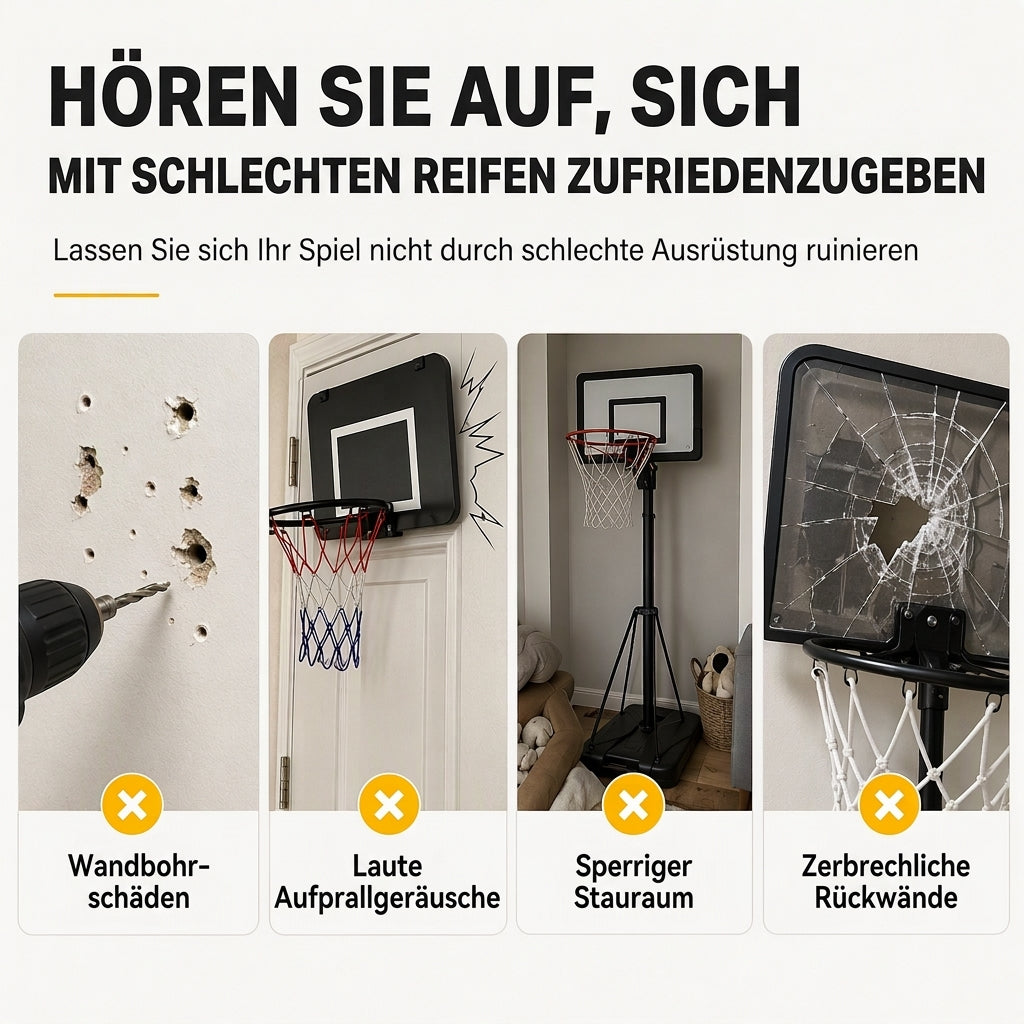 📢📢 50% RABATT !! ⏰ Nicht zu bohrendes, wandmontiertes und klappbares Basketballkorb-Spielzeugset für Indoor- und Outdoor-Spielen von Kindern