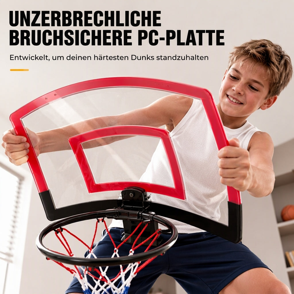 📢📢 50% RABATT !! ⏰ Nicht zu bohrendes, wandmontiertes und klappbares Basketballkorb-Spielzeugset für Indoor- und Outdoor-Spielen von Kindern