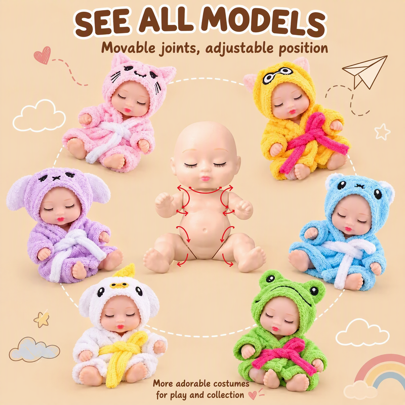 🔥50% RABATT auf ausgewählte Produkte 🎉Mini-Reborn-Babypuppen mit lebensechtem Aussehen
