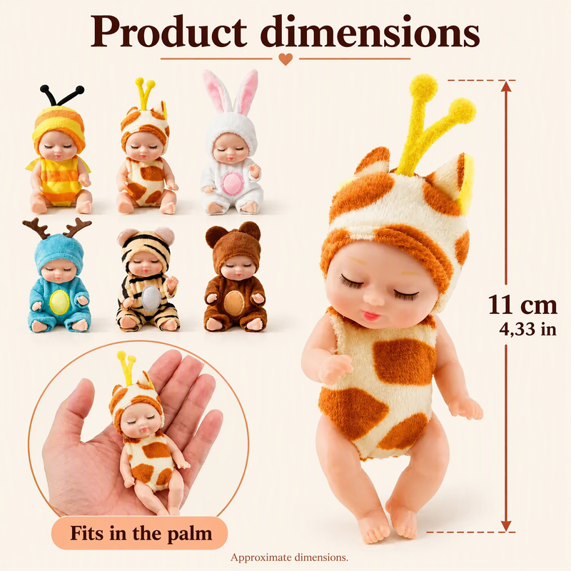 🔥50% RABATT auf ausgewählte Produkte 🎉Mini-Reborn-Babypuppen mit lebensechtem Aussehen