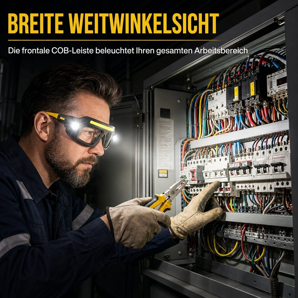 📢📢50% RABATT !!⏰USB-aufladbares, doppelseitig klippbares Brillenzusatzlicht für Outdoor-Wandern und Lesen