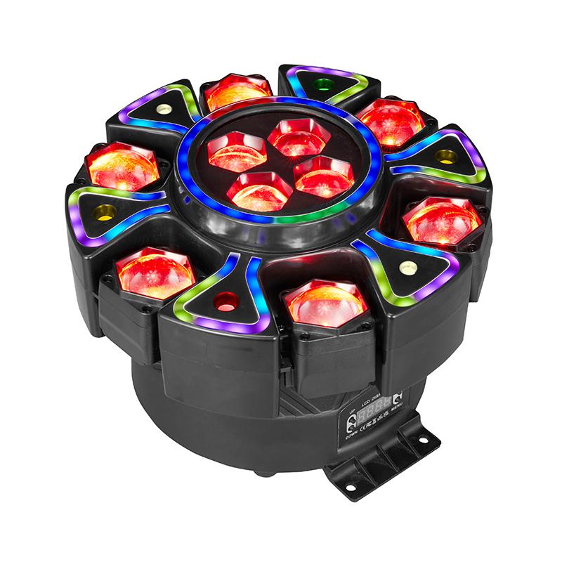 ⏳Zeitlich begrenztes Angebot⏰Rotierendes Bee-Eye RGBW Bühnenlicht mit Fernbedienung