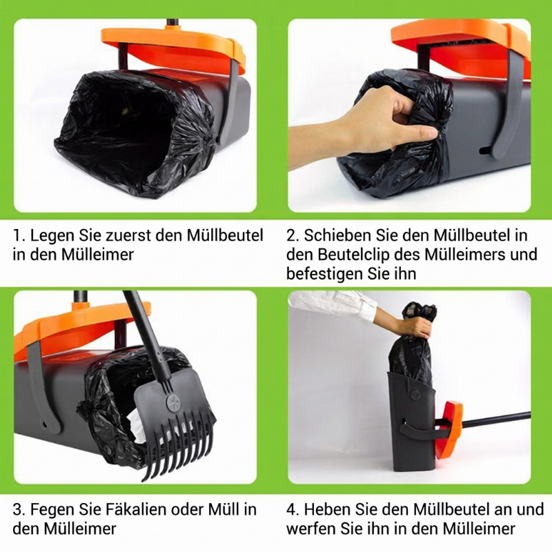 ⏳Nur für kurze Zeit – 50% RABATT⏰Kotaufnehmer-Set für Hunde mit langem Stiel